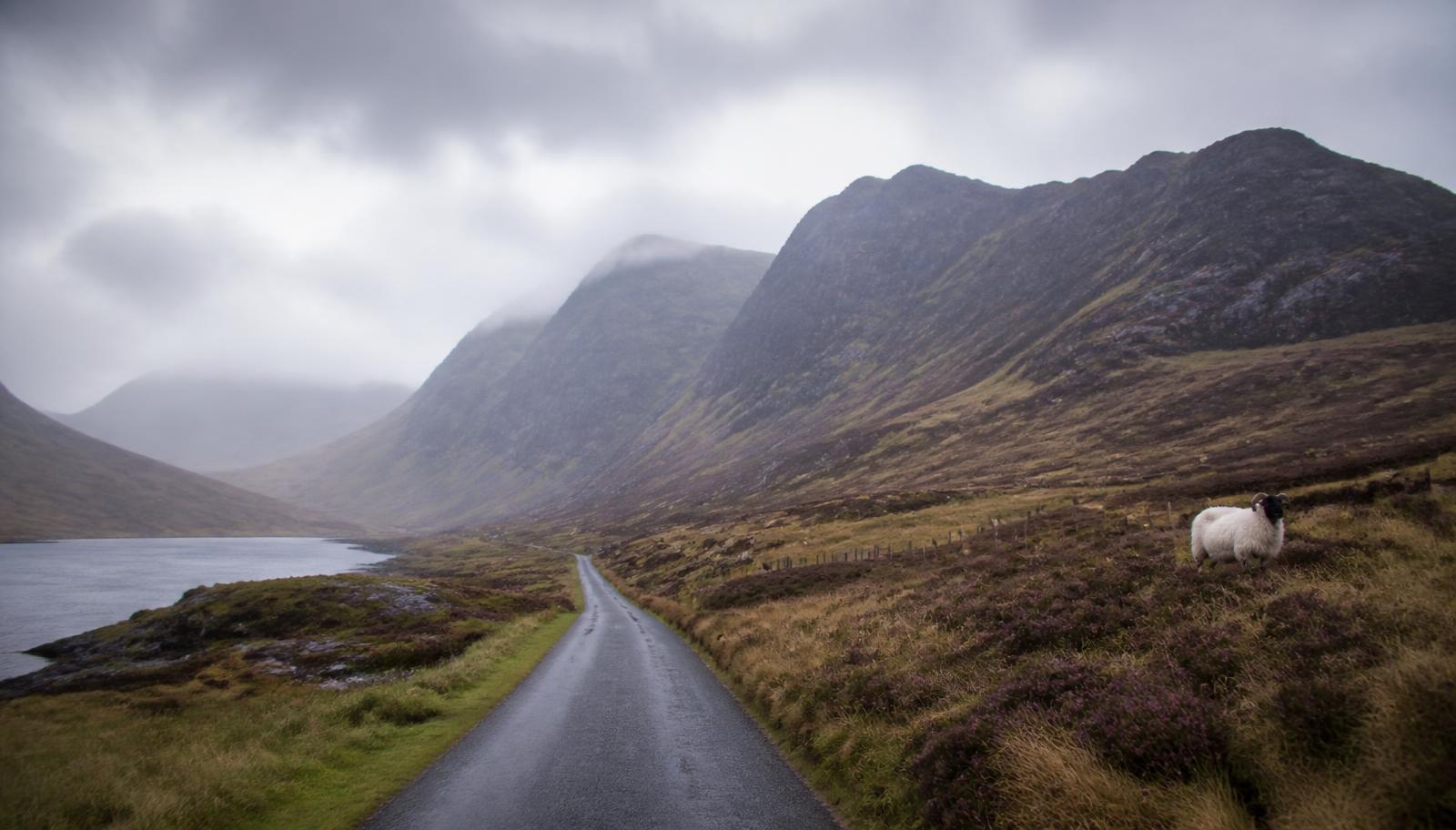 Achmore, Highland — the hill road between Stromeferry and Plockton